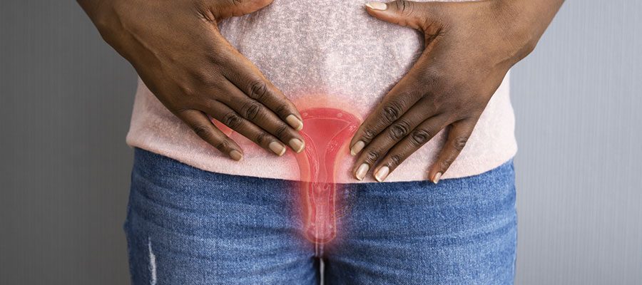 Mulher sem menstruação devido a quimioterapia